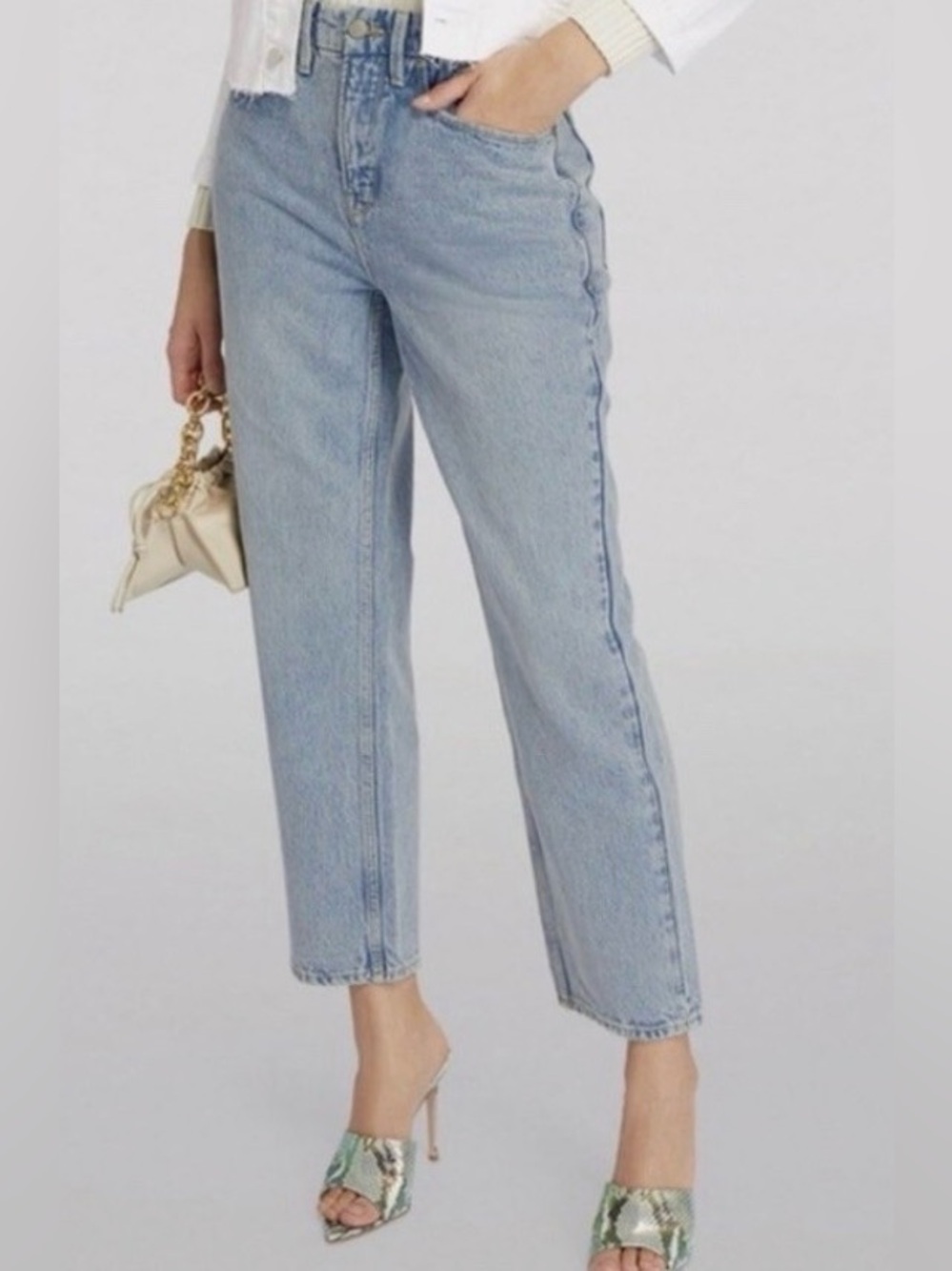 Good American Blue Straight-Leg Jeans